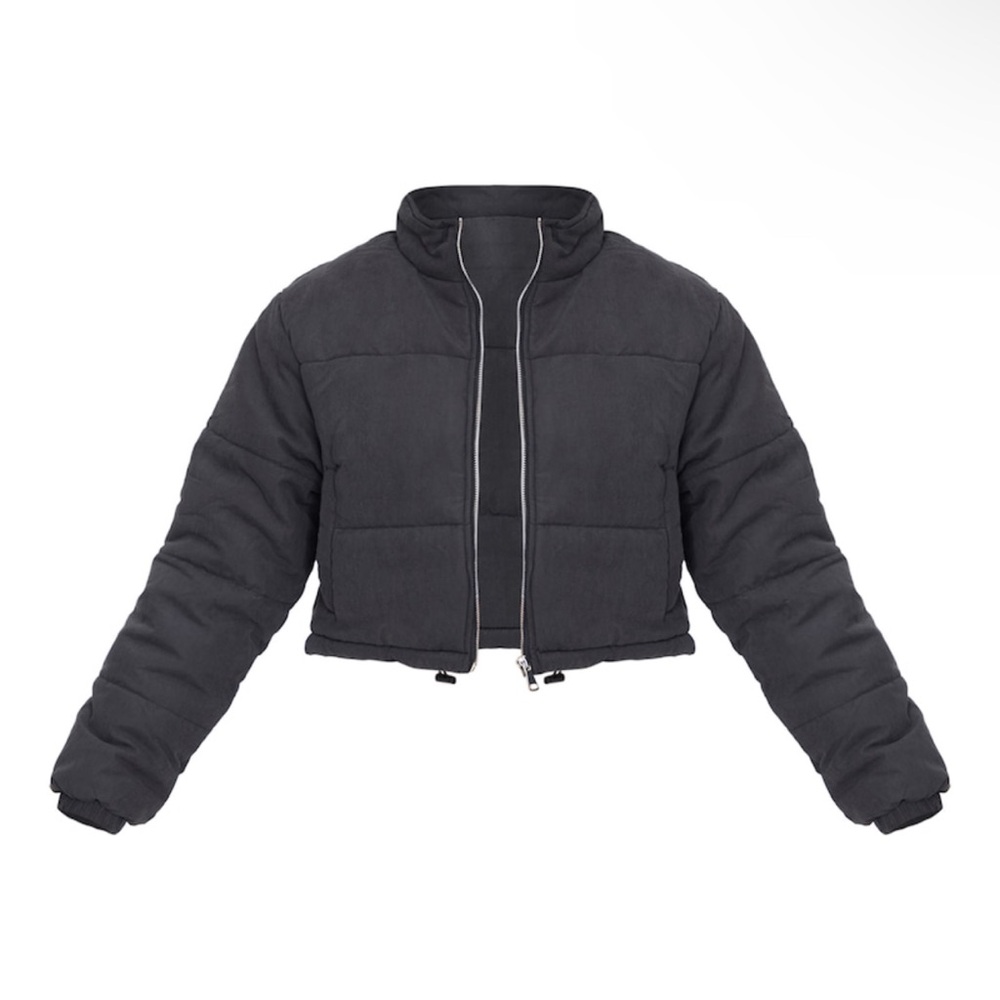Prettylittlething Black Puffer Jacket